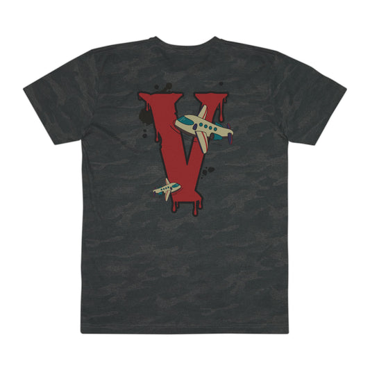 Vanish | Summer '26 Vintage Plane V Graphic Tee – Back Graphic Print