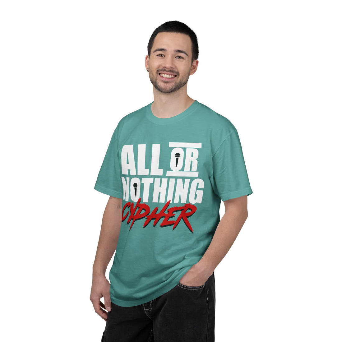 All or Nothing Cypher | Spring '26 Tee – Block Letter Graphic