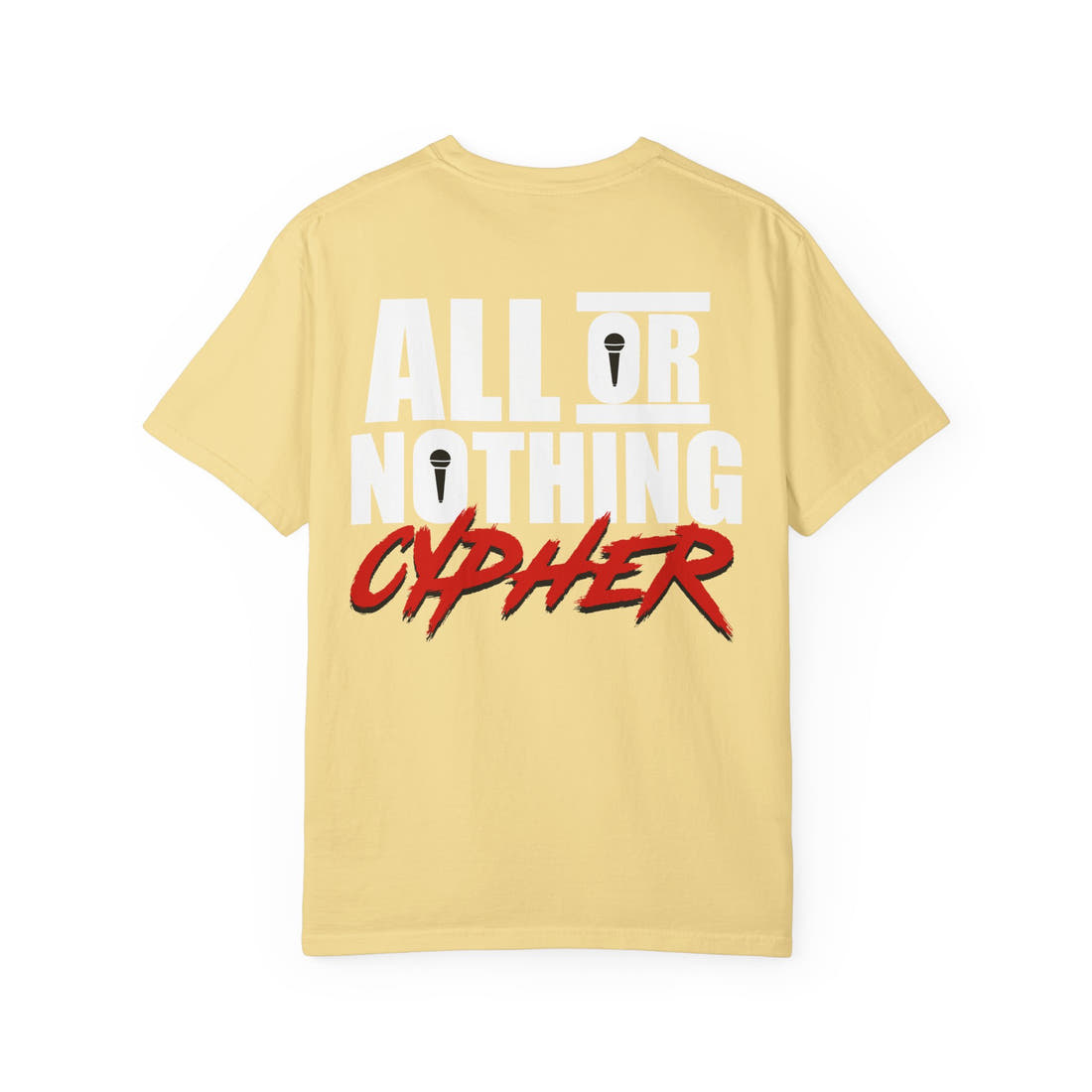 All or Nothing Cypher | Spring '26 Cypher Tee – Block Type Graphic