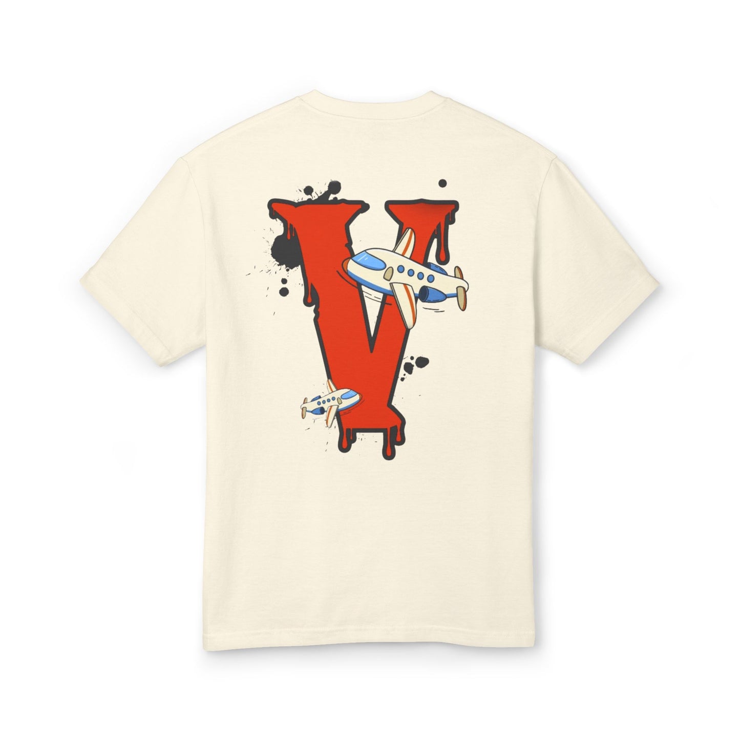 Vanish | Spring '26 Airplane Letter V Tee – Vintage Red V Initial Graphic