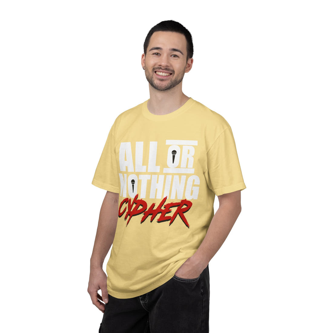 All or Nothing Cypher | Spring '26 Cypher Tee – Block Type Graphic