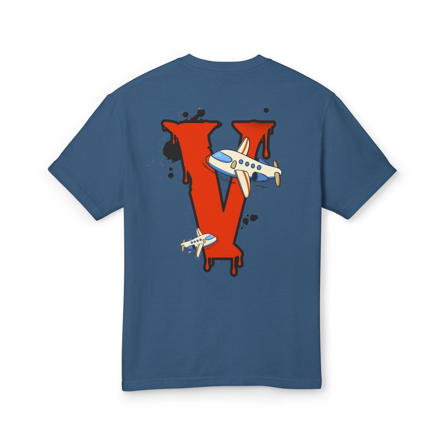 Vanish | Spring '26 Airplane Letter V Tee – Vintage Red V Initial Graphic