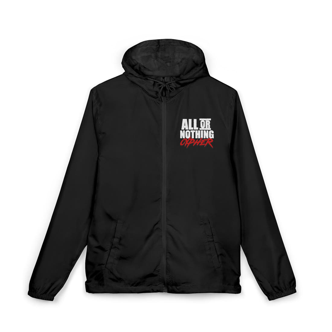 All or Nothing Cypher | The Rotation Windbreaker – Graphic Zip Jacket