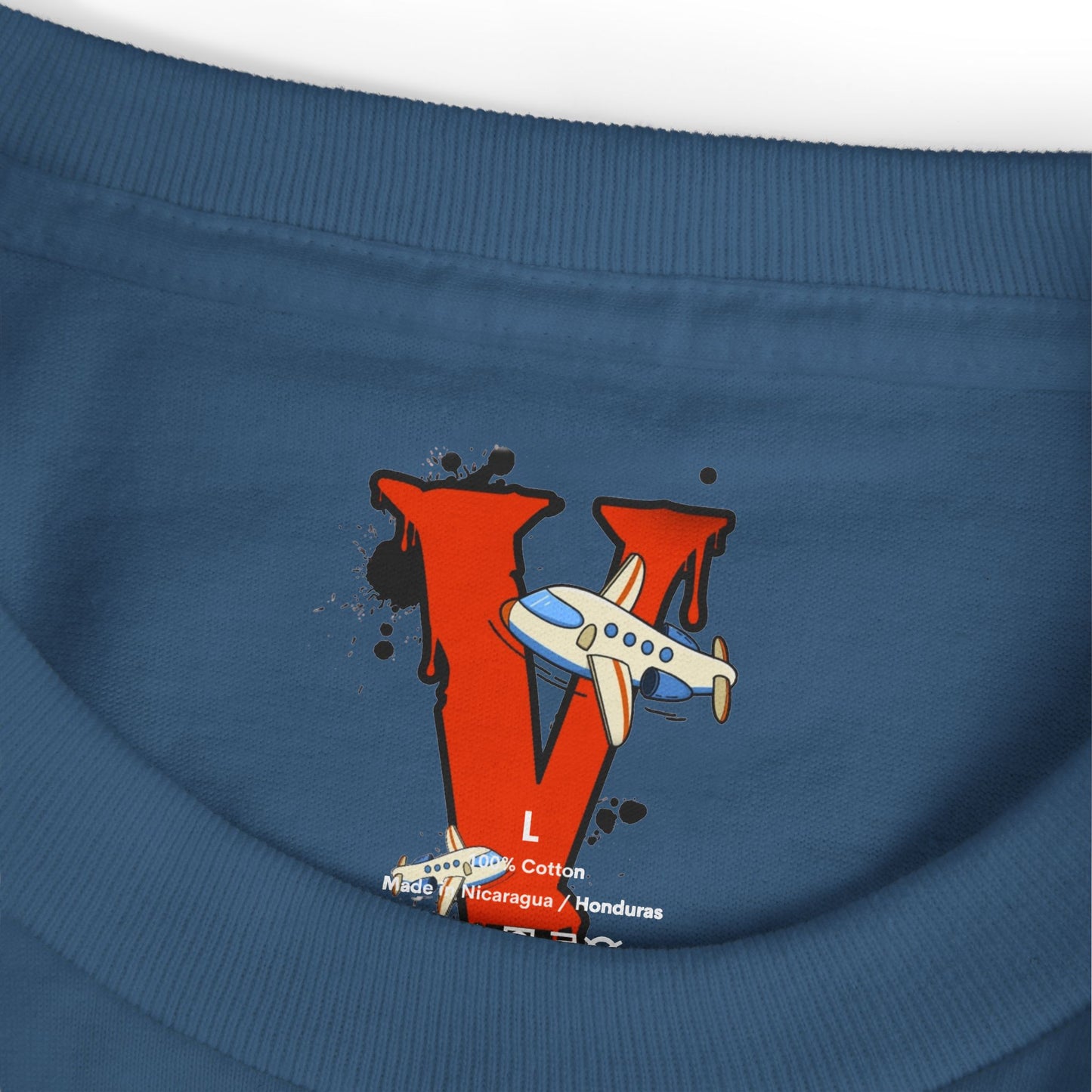 Vanish | Spring '26 Airplane Letter V Tee – Vintage Red V Initial Graphic