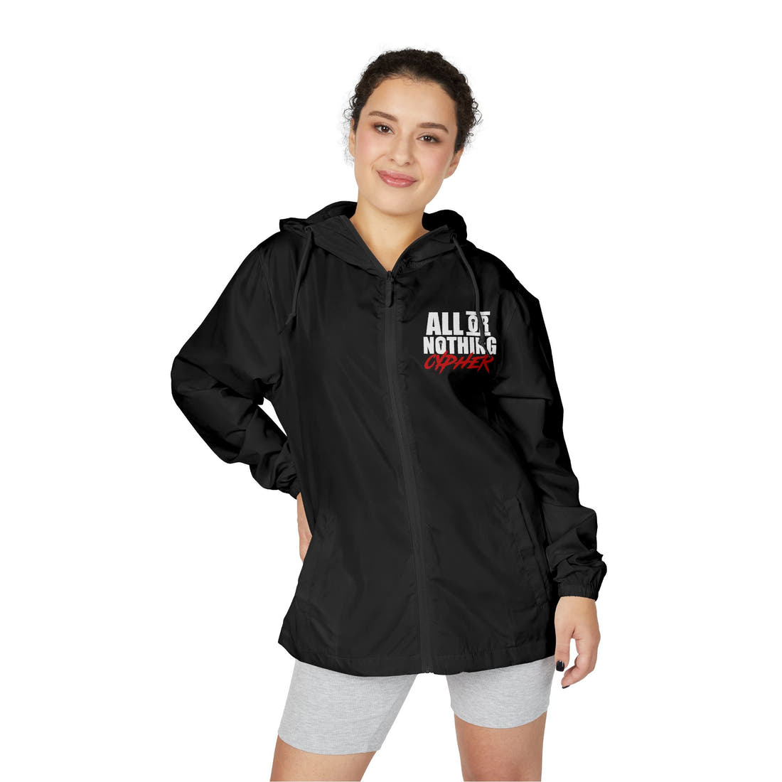All or Nothing Cypher | The Rotation Windbreaker – Graphic Zip Jacket