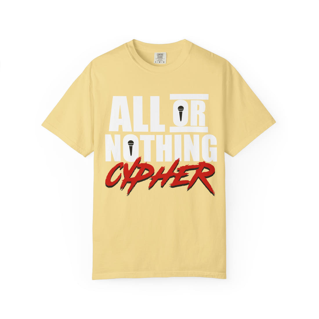 All or Nothing Cypher | Spring '26 Cypher Tee – Block Type Graphic