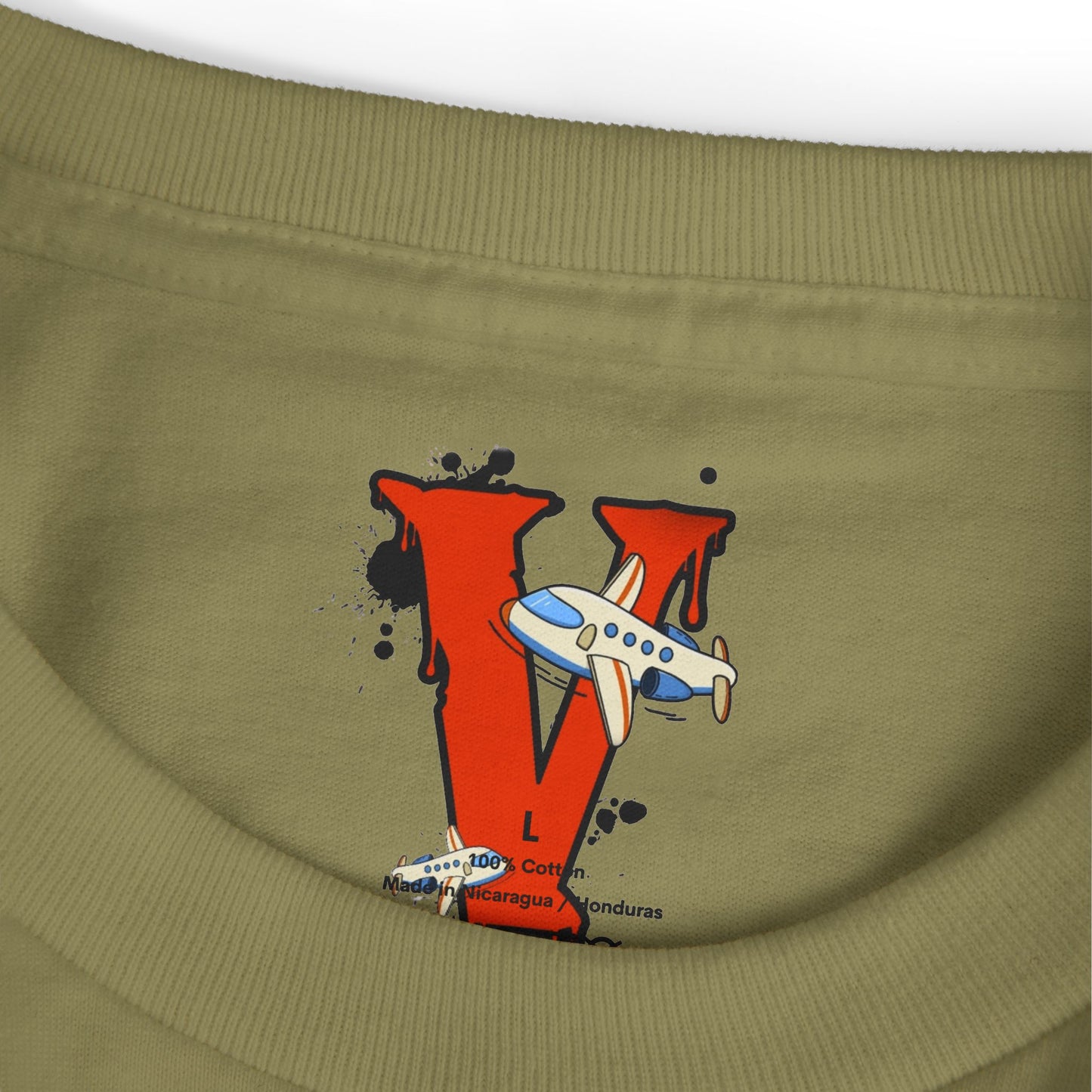 Vanish | Spring '26 Airplane Letter V Tee – Vintage Red V Initial Graphic