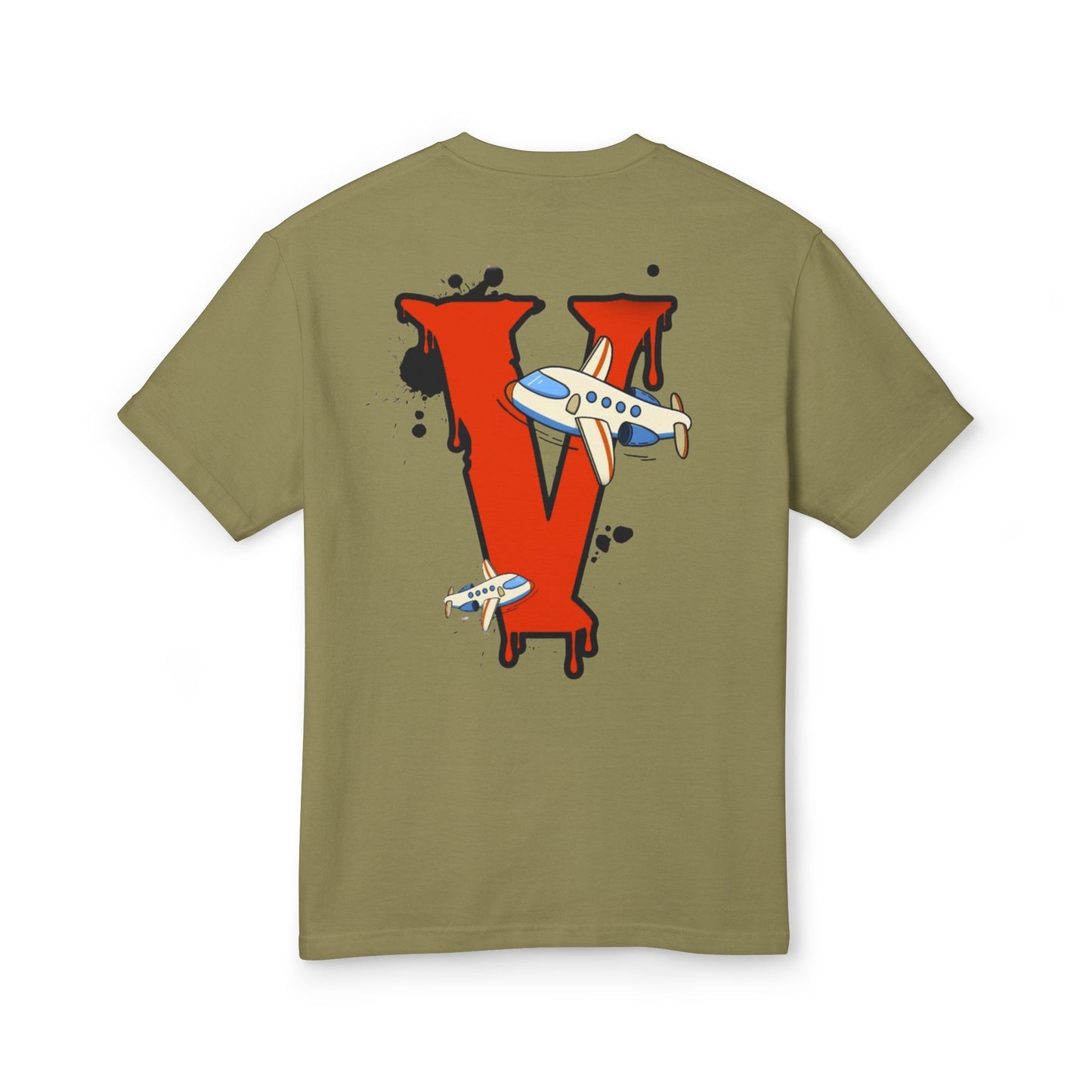 Vanish | Spring '26 Airplane Letter V Tee – Vintage Red V Initial Graphic