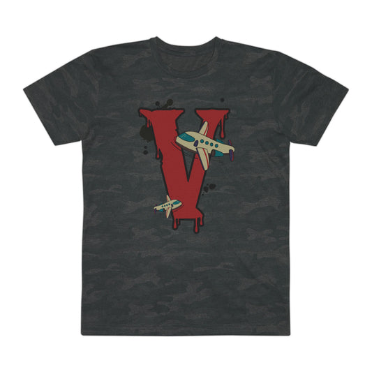Vanish | Summer '26 Vintage Plane V Graphic Tee – Back Graphic Print