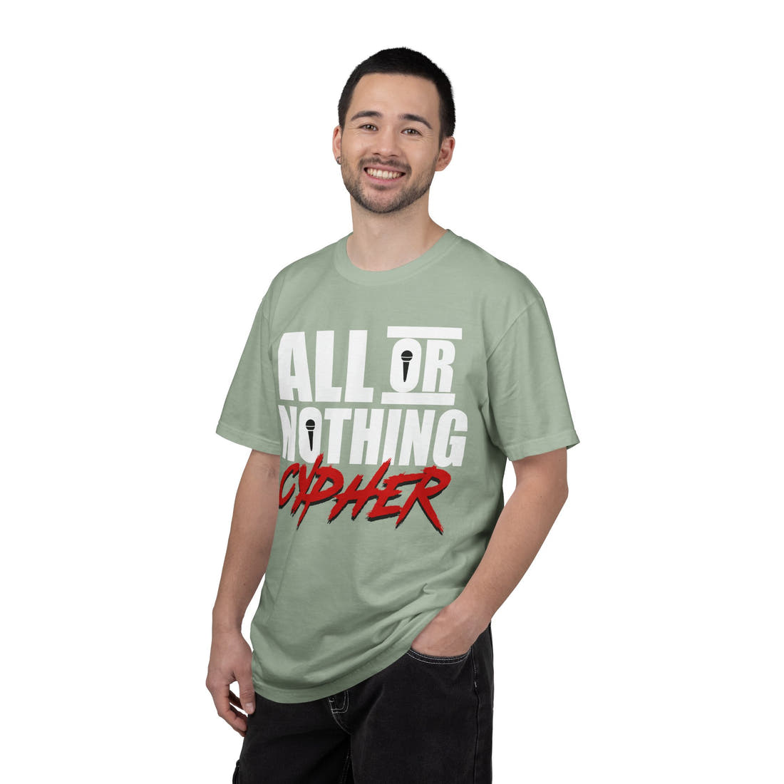 All or Nothing Cypher | Spring '26 Tee – Block Letter Graphic