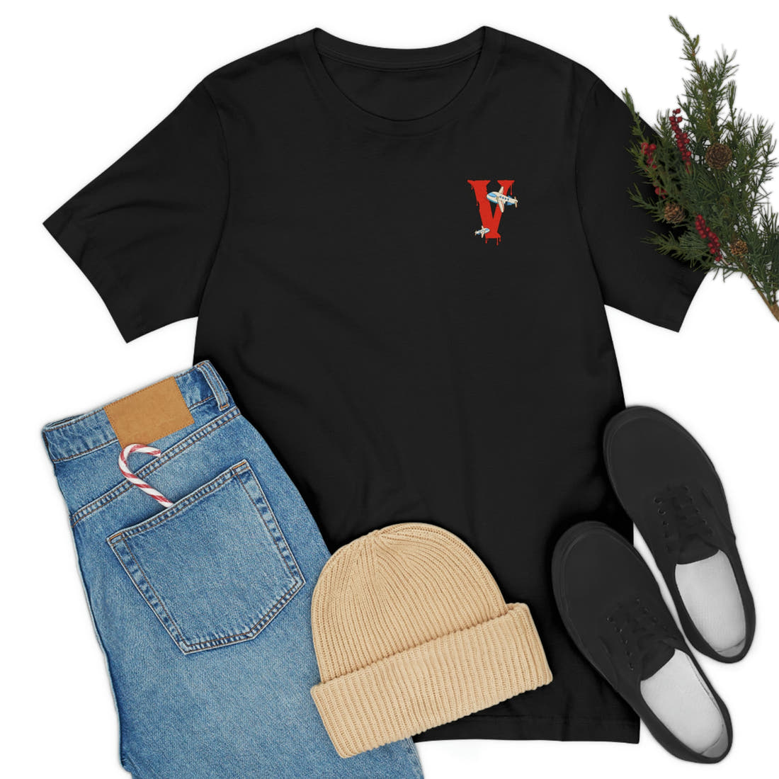 Vanish | Iconic V Logo Tee – Screen-Printed Front & Back