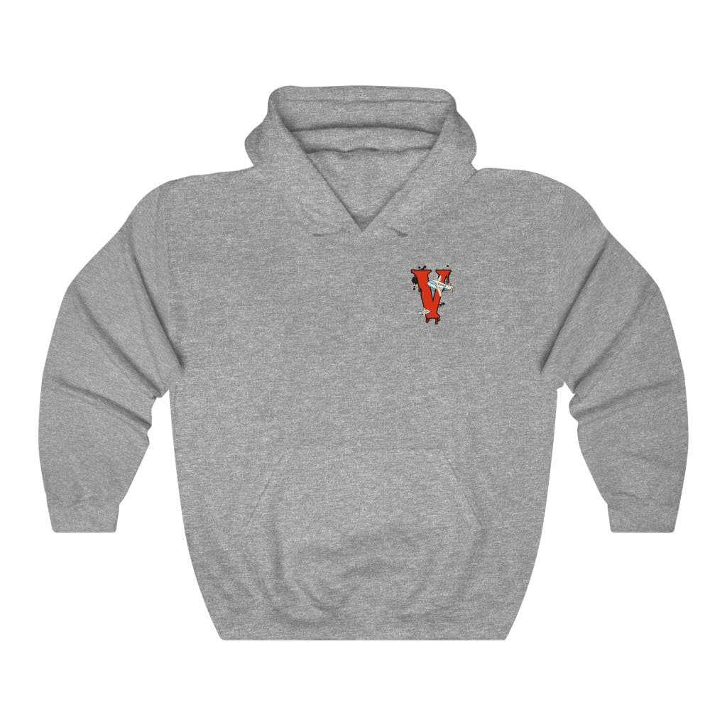 Vanish | Iconic V Pullover Hoodie – Screen-Printed Front and Back